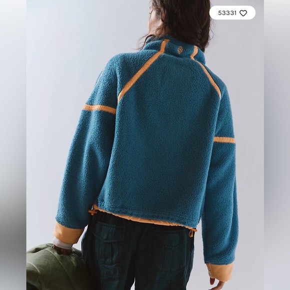 Free People FP Movement Mountain High Half Zip Fleece Size XL - Picture 2 of 9